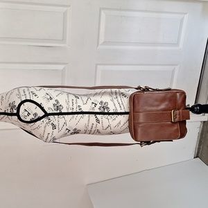 Hide Sign Leather Crossbody Messenger Bag